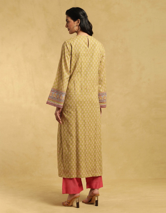 Long straight kurta with palazzo hotsell